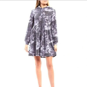 Hoodie Dress Tie-dye Dress Women Size Small
